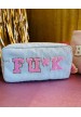 Trousse beige en velours  FU*CK marque les vilaines filles