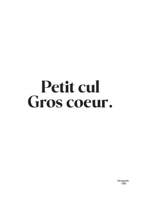 Affiche Gros coeur Noir et blanc