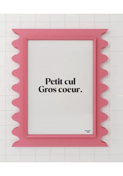 Affiche Gros coeur Noir et blanc