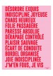 Affiche XL Désordre exquis Rose et rouge