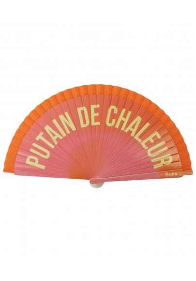 Eventail Putain de chaleur Dégradé orangé