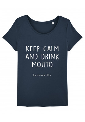 Tee-shirt col rond Keep calm and drink mojito