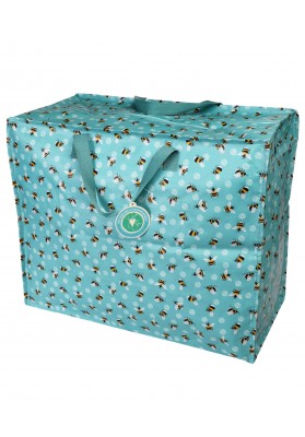 Sac de rangement petites abeilles bleu