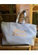 Sac XXL en coton Morue forever coloris Bleu clair marque Les vilaines filles