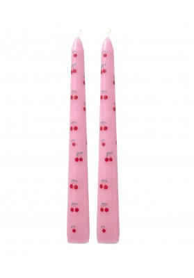 Bougies cerise rose pack de 2 marque rice