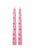 Bougies cerise rose pack de 2 marque rice