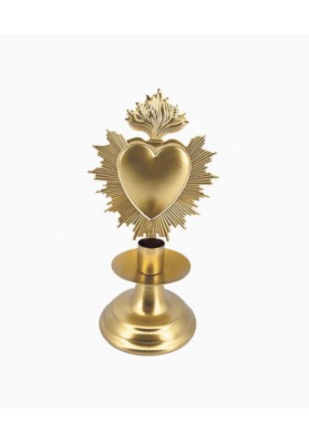 Bougeoir ex voto doré