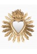 Miroir Ex voto doré coeur