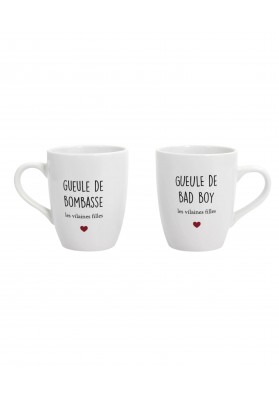 Duo de mugs pour Bombasse et bad boy