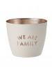 Photophore en porcelaine WE ARE FAMILY
