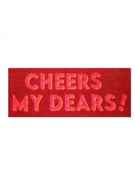 Paillasson rouge CHEERS MY DEARS