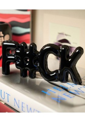 Figurine F*CK noir lettre ballon