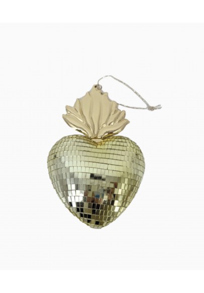 Boule à facettes Ex voto doré