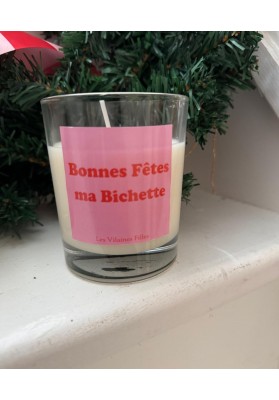 Bougie Bonnes fêtes bichette