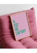 Affiche Il est ou l'after  ? rose et vert