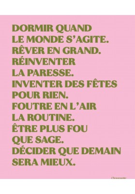 Affiche Dormir quand le monde s'agite