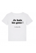 Tee-shirt col rond Je Hais les gens bio