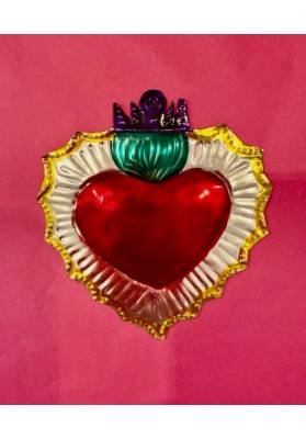 Ex voto doré métal coloré 4