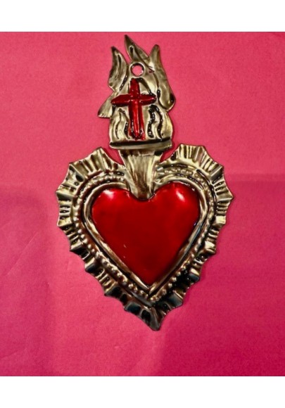 Ex voto doré métal coloré 6