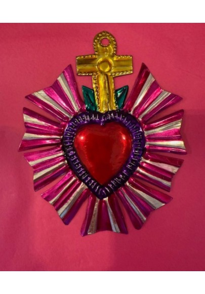 Ex voto doré métal coloré 12