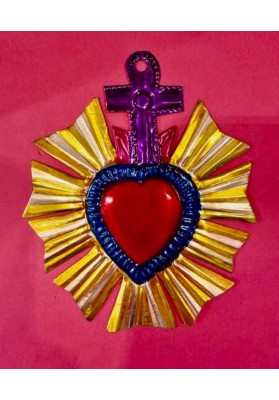 Ex voto doré métal coloré 15
