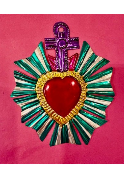 Ex voto doré métal coloré 23