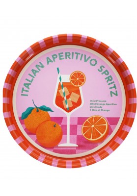 Plateau en métal aperitivo Spritz