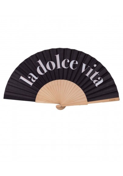 Eventail Noir La dolce vita