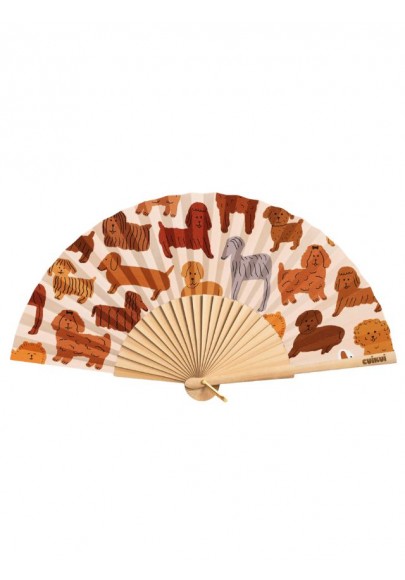 Eventail chiens mignons