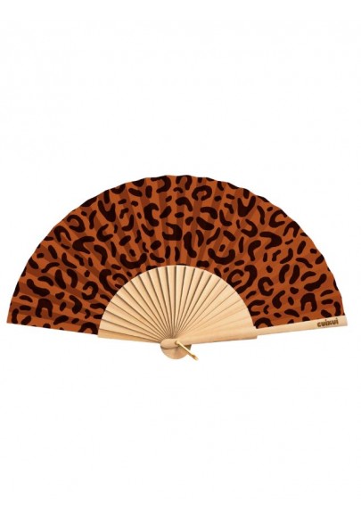 Eventail Léopard foncé