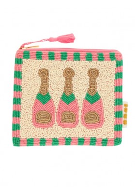 Pochette en perles de verres Champ