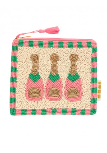 Pochette en perles de verres Champ