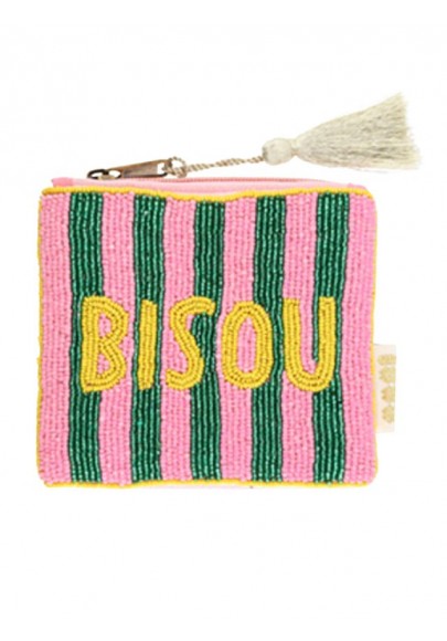 Pochette en perles de verres Bisou