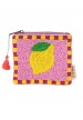 Pochette en perles de verre Citron