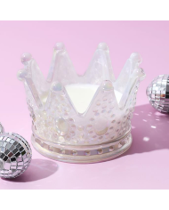 Bougie La reine du dance floor coloris Blanc parfum Ambre