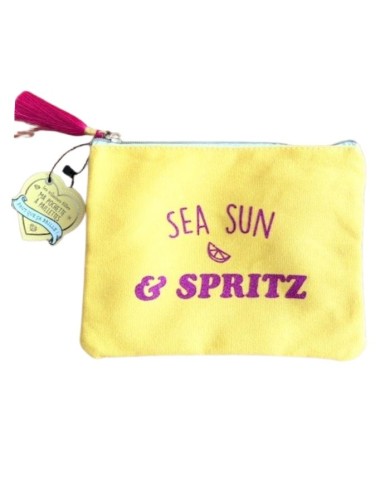Pochette Jaune Sea sun and spritz marque les vilaines filles