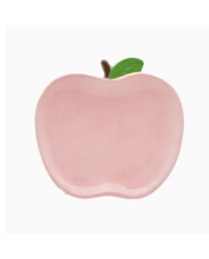 Assiette pomme rose