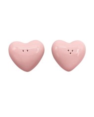 Set de sel et poivre coeur rose