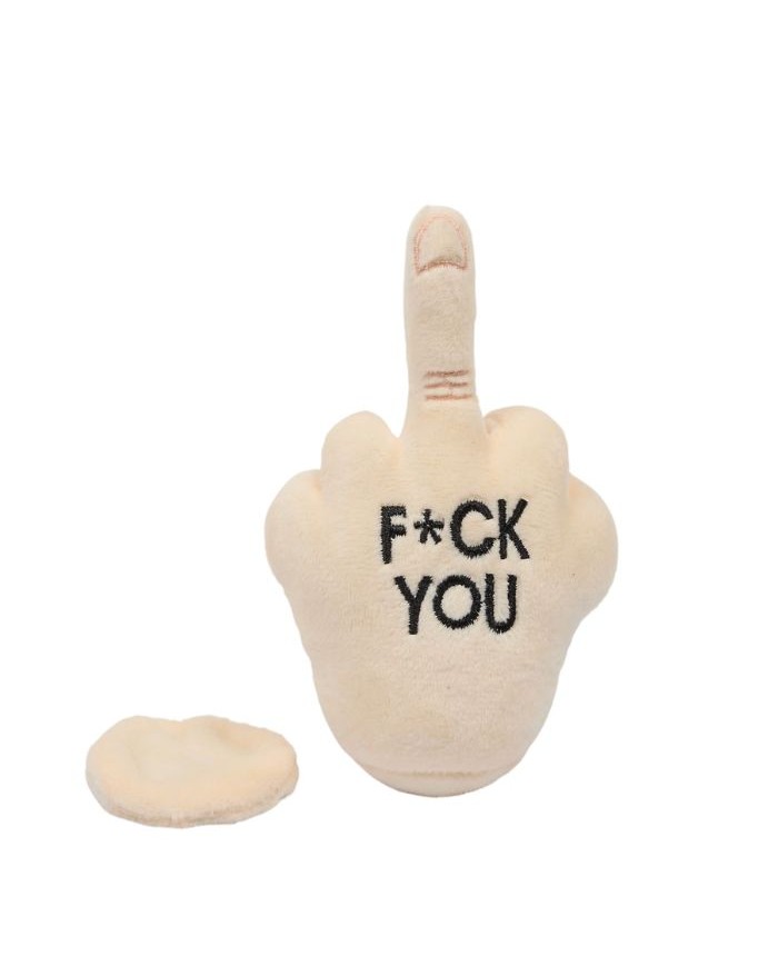 Peluche doigt d'honneur aimanté