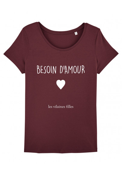 Tee-shirt col rond Besoin d'amour