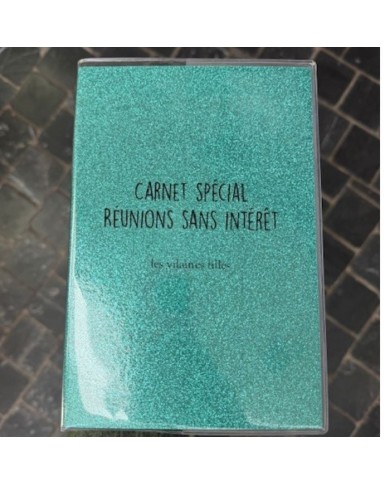 Carnet à paillettes Spécial réunions sans intérêt marque les vilaines filles