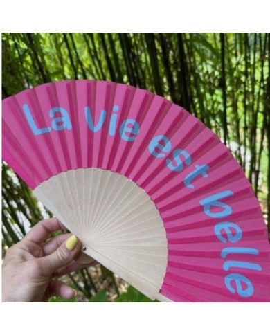 Eventail La vie est belle marque mile mila