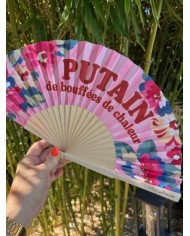 Eventail Bouffée de chaleur et fleurs  marque mile mila