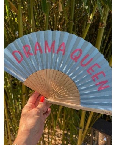 Eventail Drama queen cleu ciel  marque mile mila