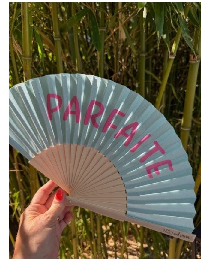 Eventail Parfaite vert pastel  marque mile mila