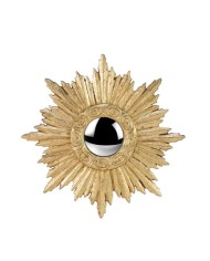 Miroir soleil doré petit modèle