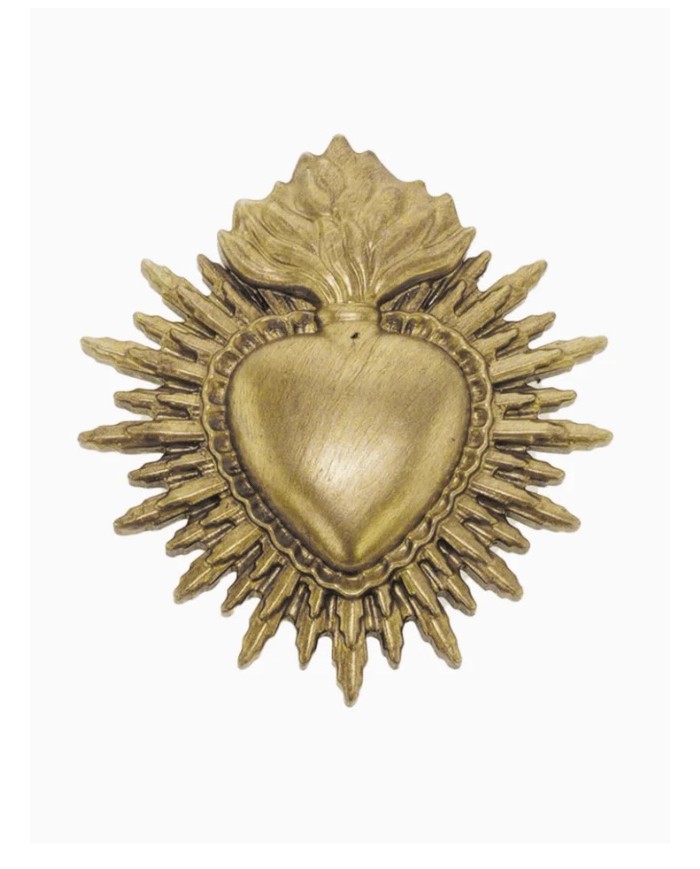 Ex voto doré coeur amour