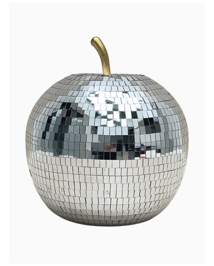 Pomme Disco LED argenté