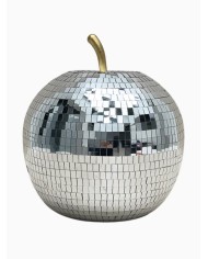 Pomme Disco LED argenté