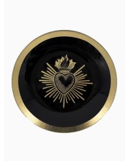 Vide poche rond Ex voto noir